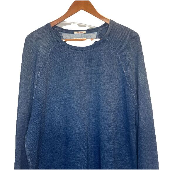 Lucky Brand True Indigo Men’s BLUE Thermal Knit Long Sleeve Henley Shirt Sz XXL - Picture 2 of 9